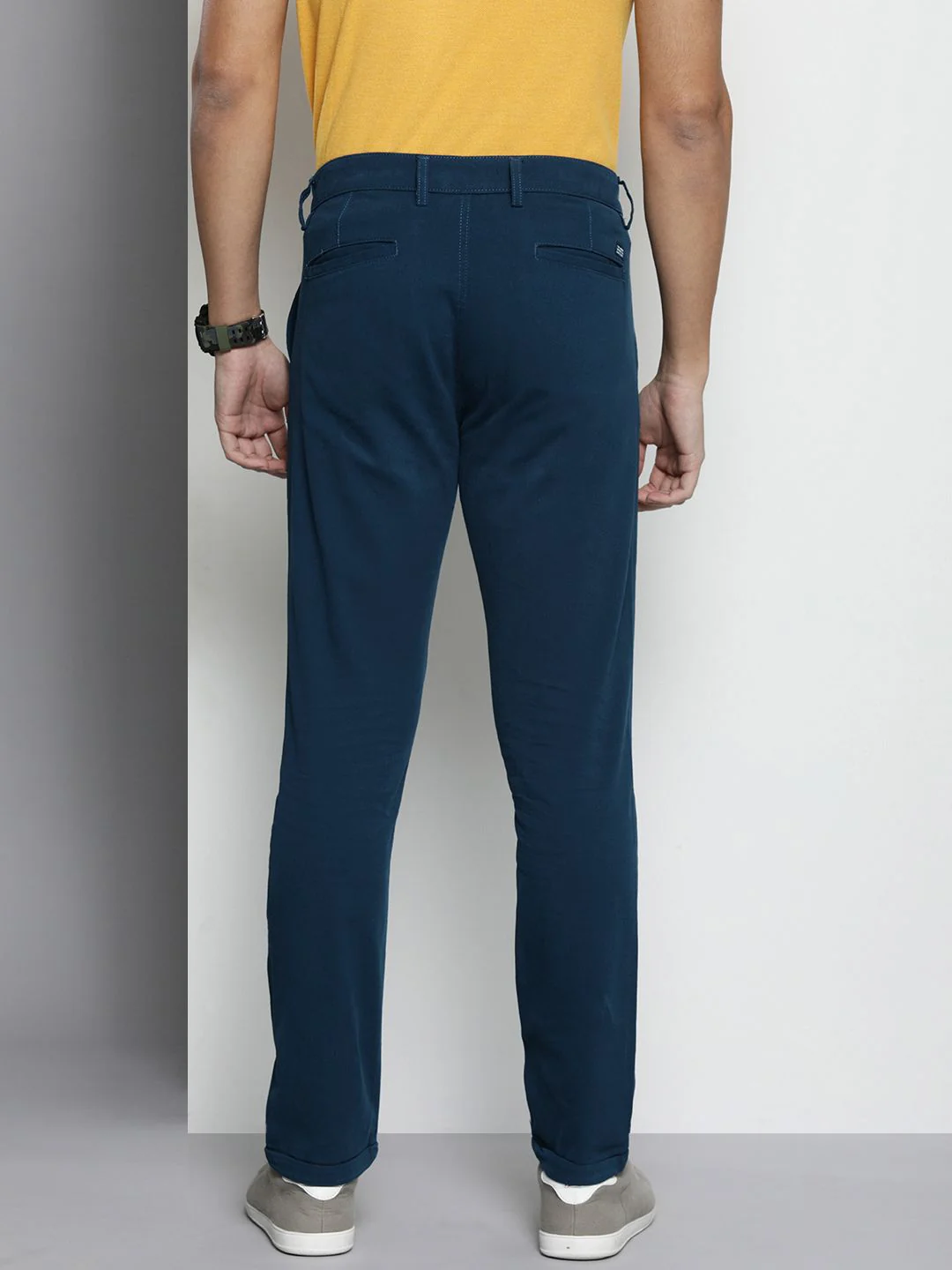 The Indian Garage Co Men Cotton Slim Fit Chinos - Image 3