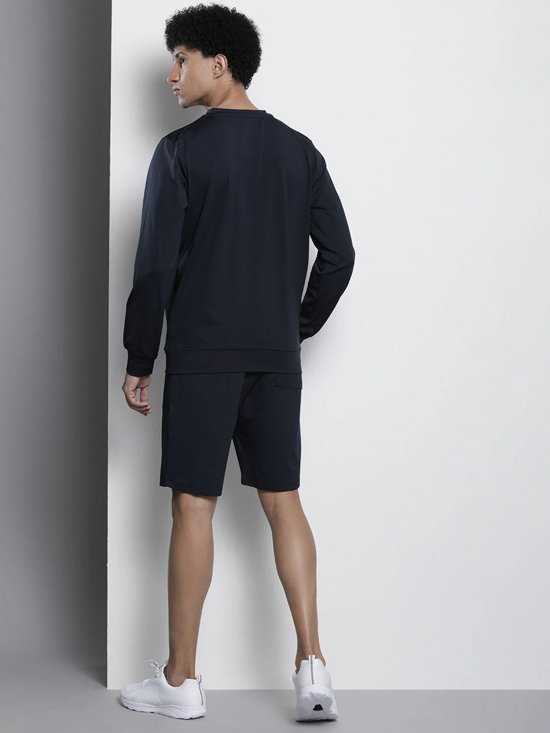 The Indian Garage Co Men Crew Neck Sweatshirt & Shorts Co-Ord Set - Image 6