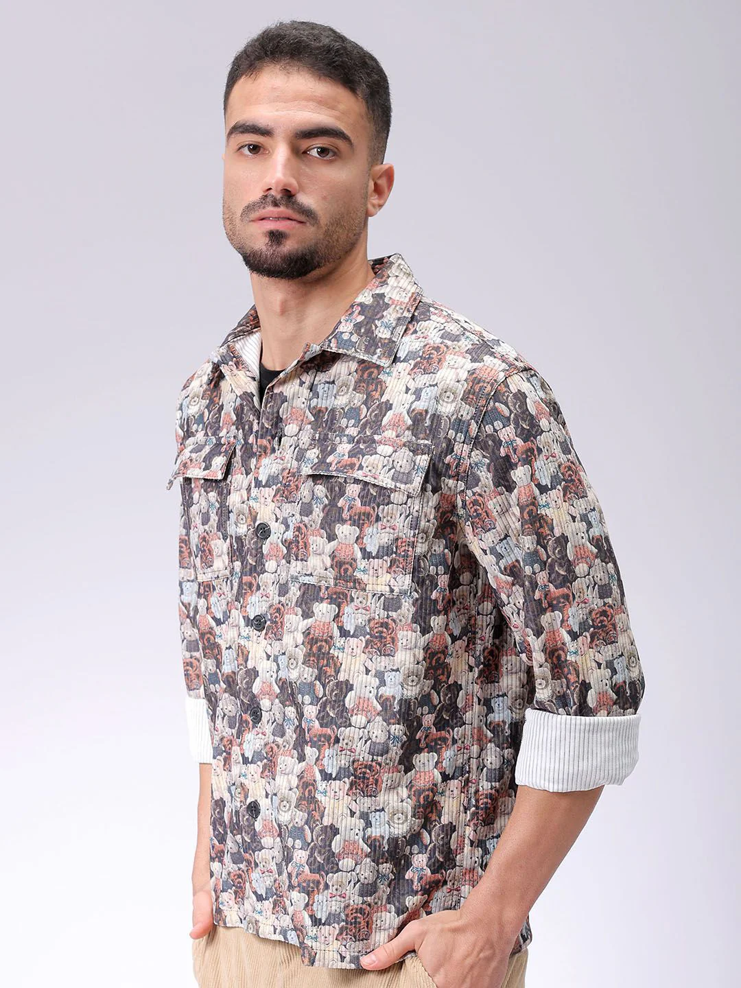 The Indian Garage Co Men Cutaway Collar Graphic Printed Casual Shirt - Image 5