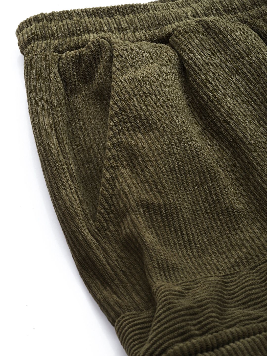 The Indian Garage Co. Men Drop Crotch Loose Fit Corduroy Joggers - Image 6
