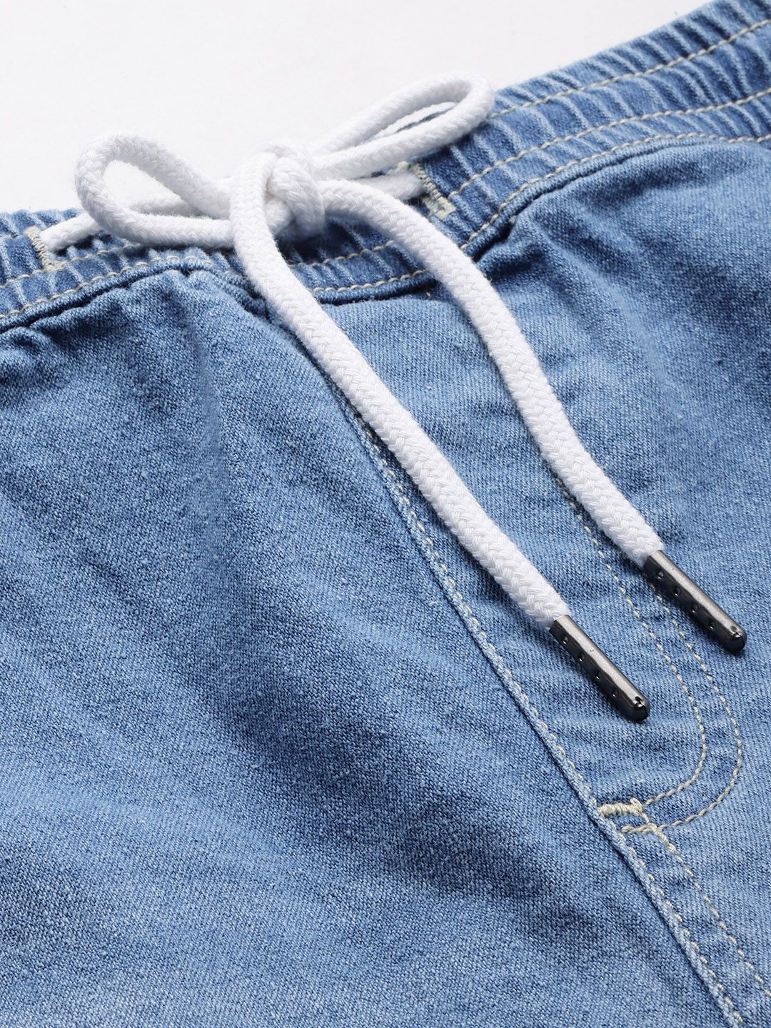 The Indian Garage Co Men Faded Denim Shorts - Image 4