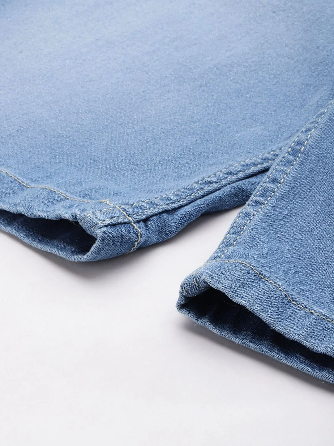 The Indian Garage Co Men Faded Denim Shorts - Image 7