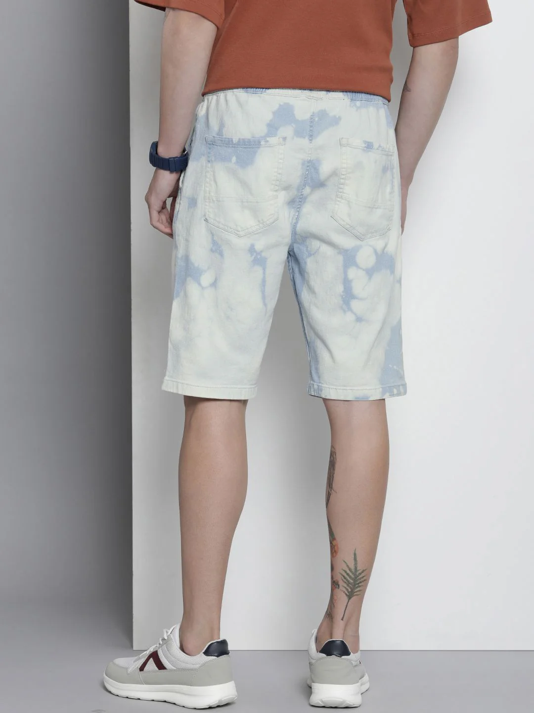 The Indian Garage Co Men Faded Denim Shorts - Image 3