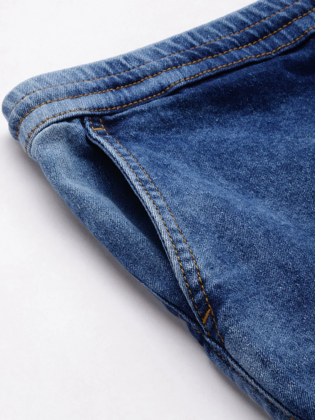 The Indian Garage Co Men Faded Denim Shorts - Image 6