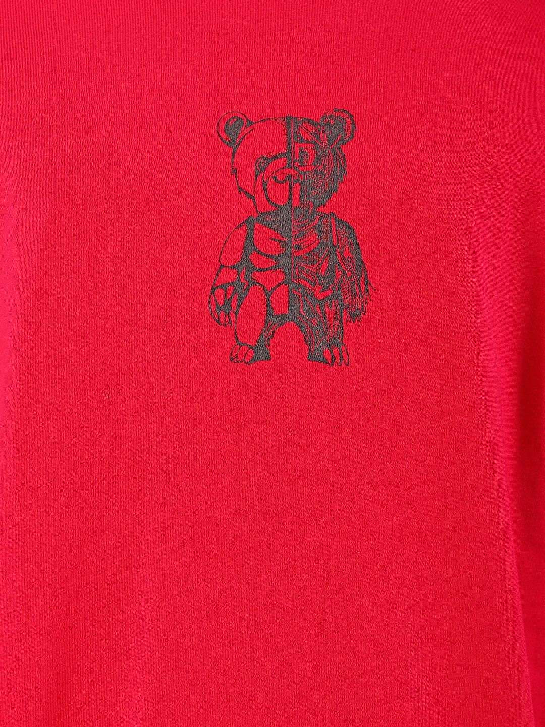 The Indian Garage Co Men Graphic Printed Round Neck Cotton Relaxed Fit T-shirt - Image 2