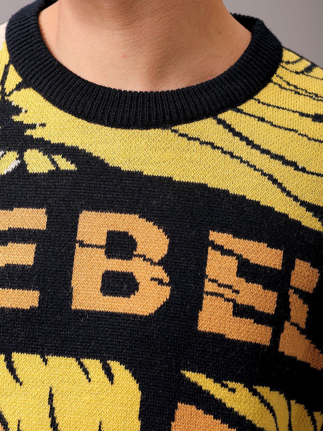 The Indian Garage Co Men Graphic Printed Winter Pullover - Image 3