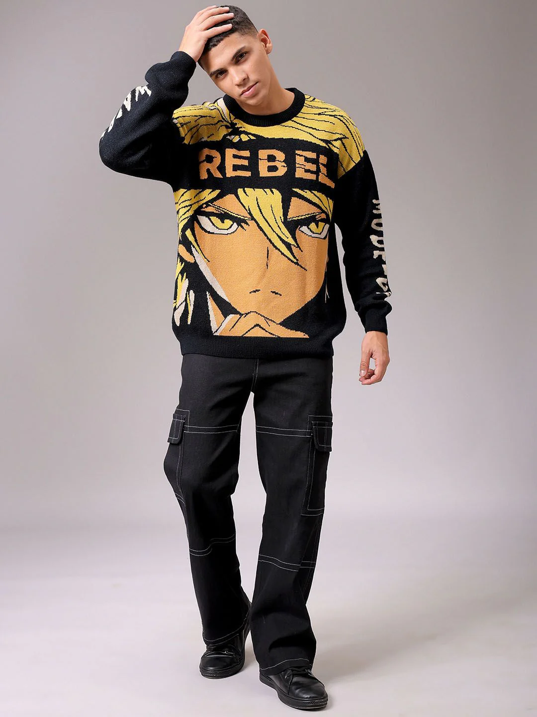 The Indian Garage Co Men Graphic Printed Winter Pullover - Image 6