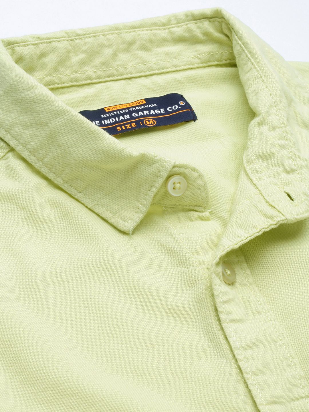 The Indian Garage Co Men Green Solid Casual Shirt - Image 2