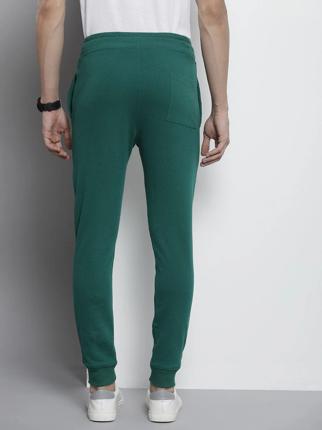 The Indian Garage Co Men Green Solid Joggers - Image 3