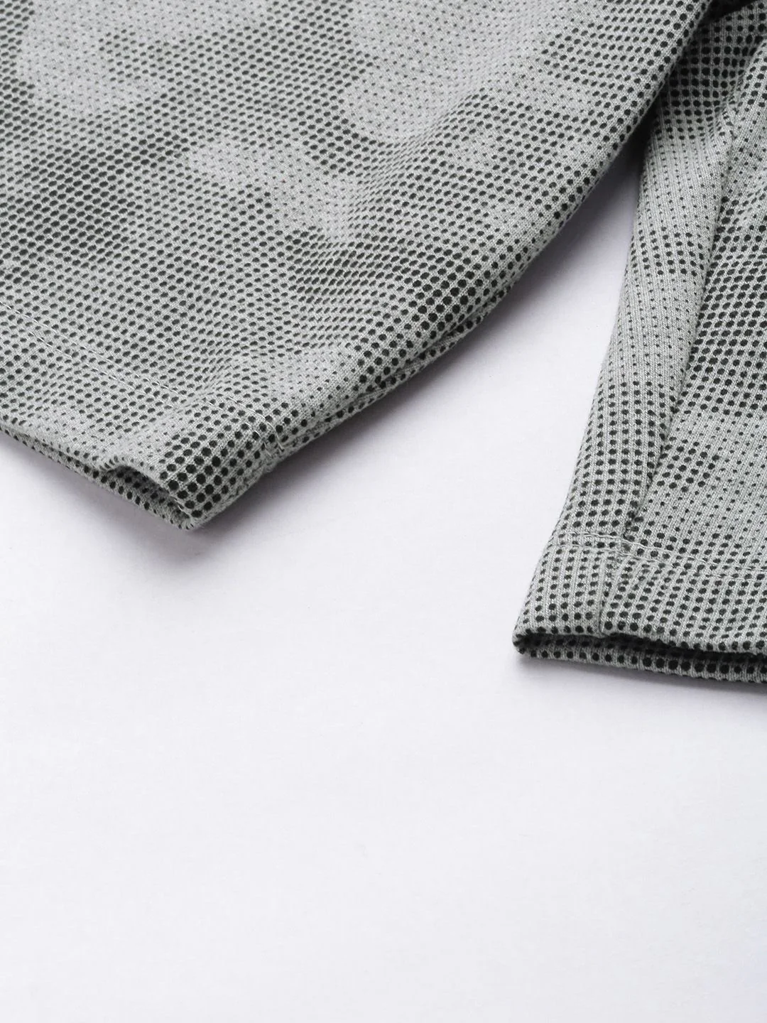 The Indian Garage Co Men Grey & Black Geometric Printed Shorts - Image 7