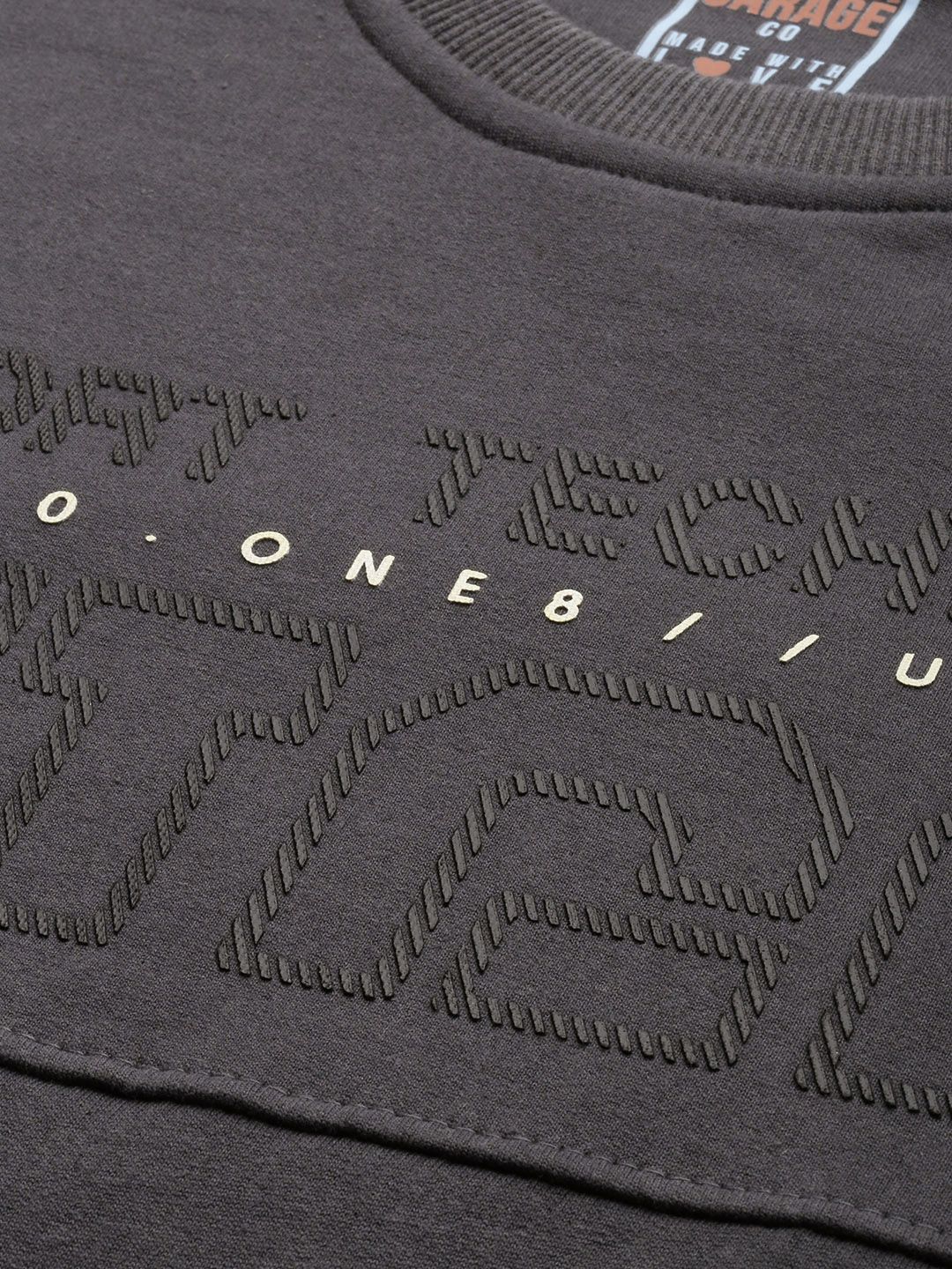The Indian Garage Co Men Grey Printed Sweatshirt - Image 2