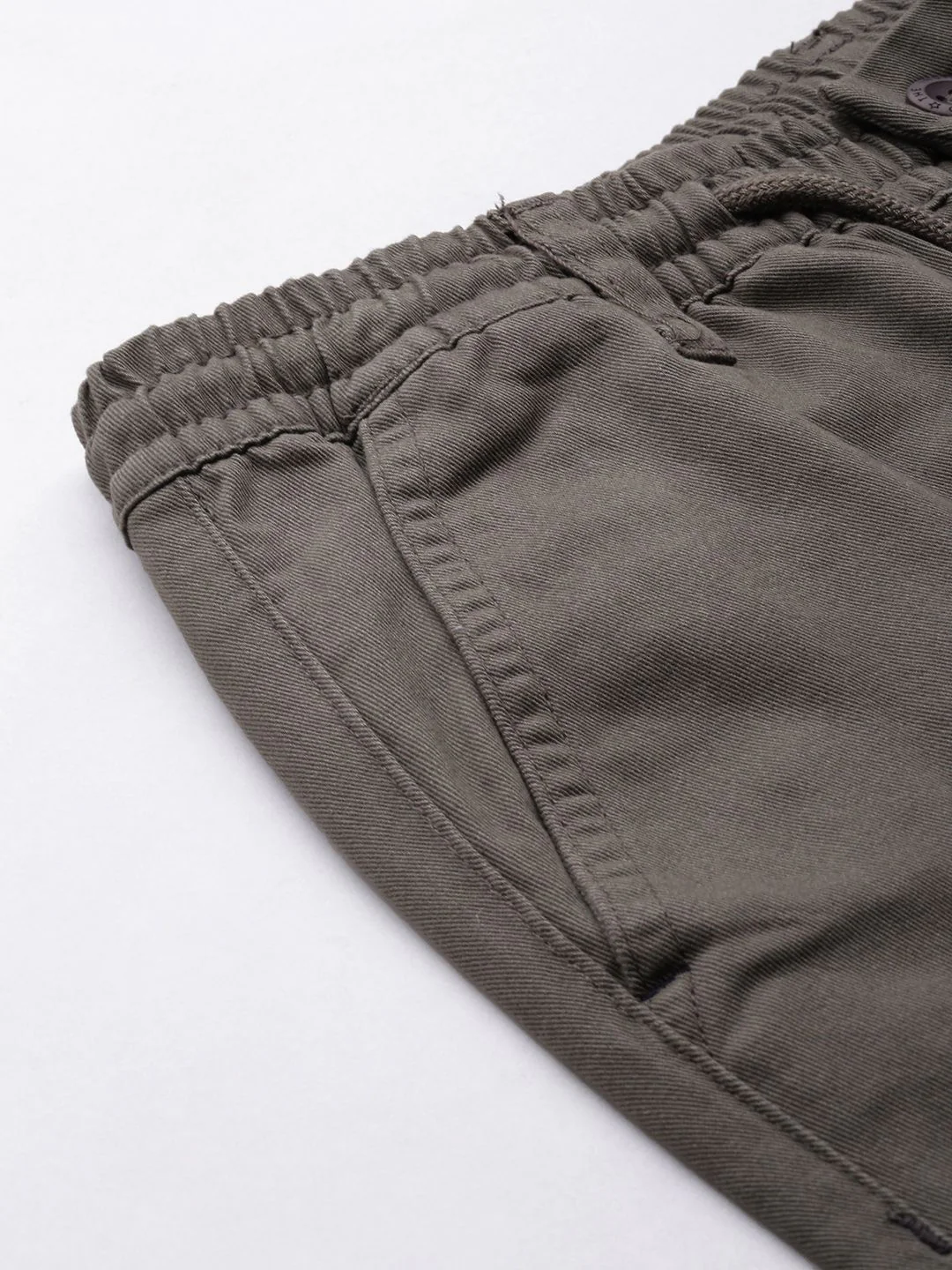 The Indian Garage Co Men Grey Slim Fit Chinos Trousers - Image 6