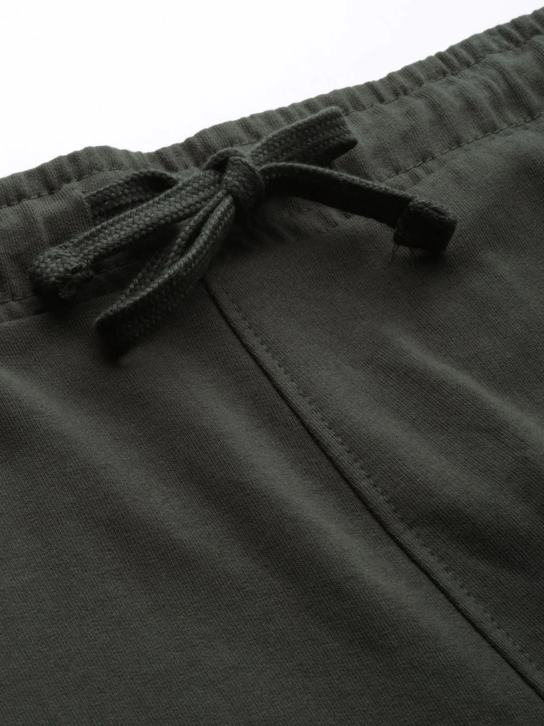 The Indian Garage Co Men Grey Solid Pleated Detail Joggers - Image 4