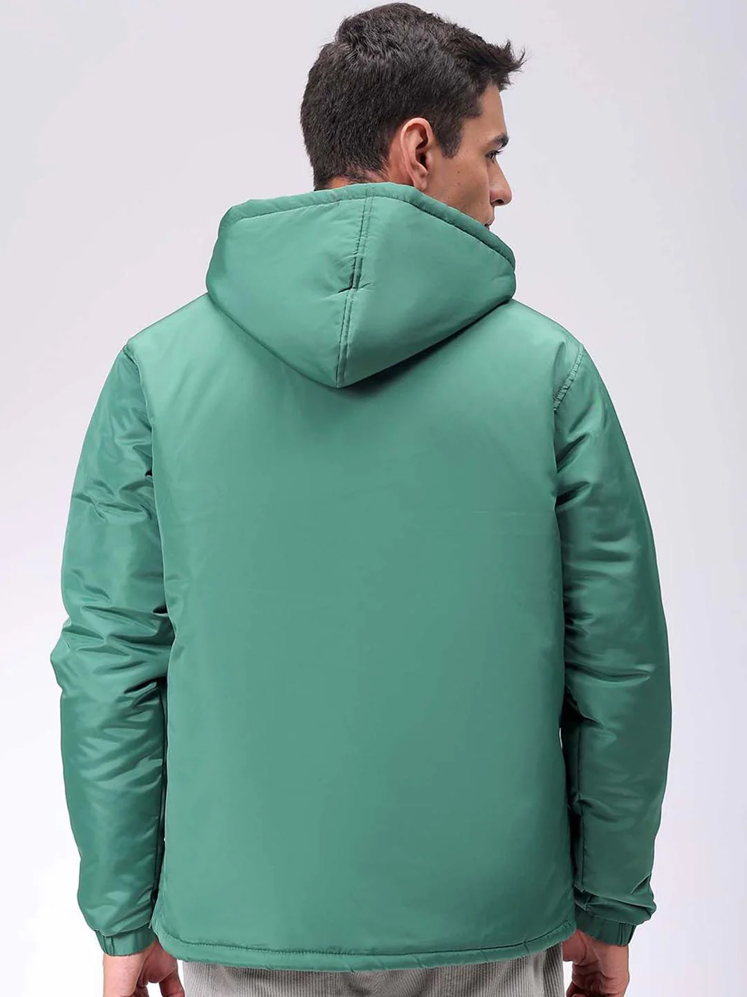 The Indian Garage Co Men Hooded Slim Fit Bomber Jacket - Image 4