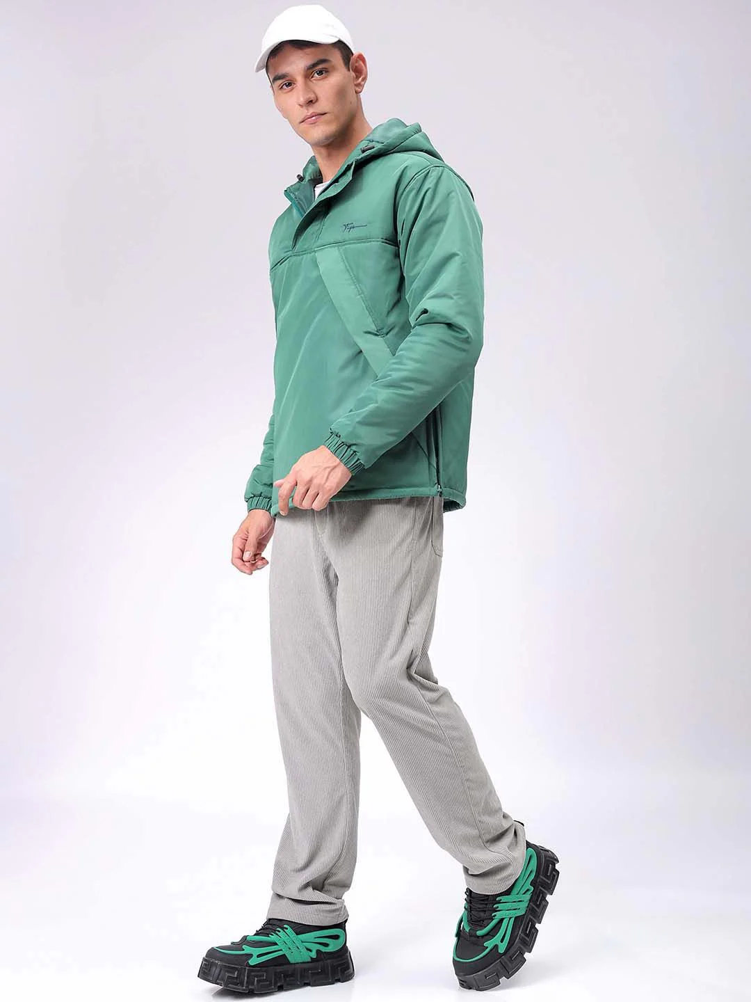 The Indian Garage Co Men Hooded Slim Fit Bomber Jacket - Image 6