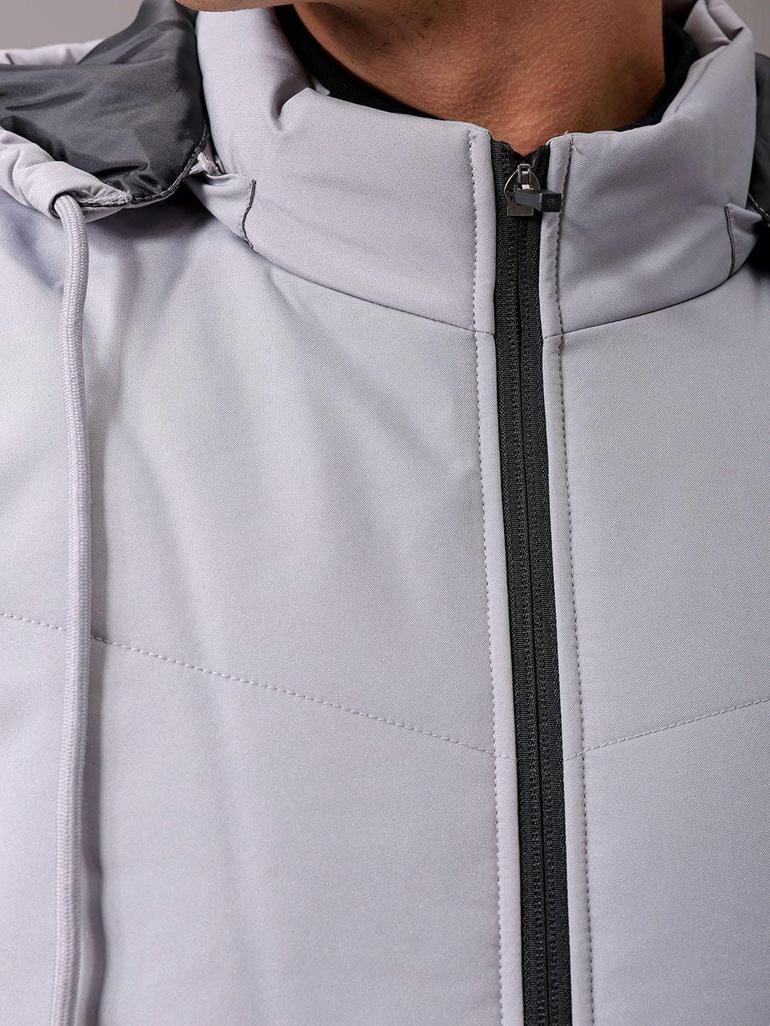 The Indian Garage Co Men Hooded Slim Fit Puffer Jacket - Image 2