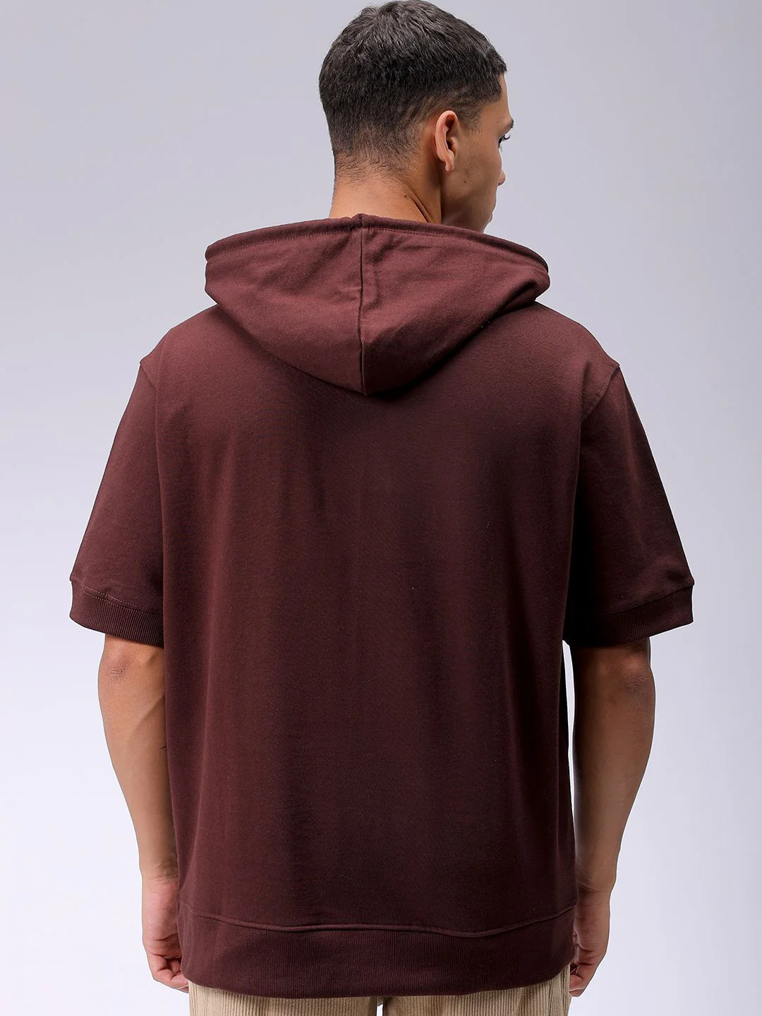The Indian Garage Co Men Hooded Solid Sweatshirt - Image 6