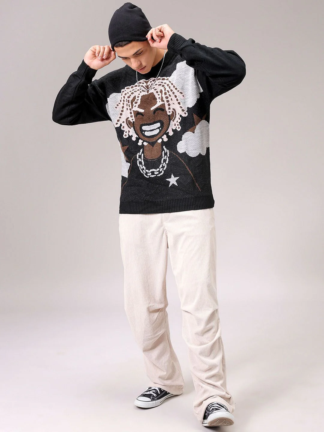 The Indian Garage Co Men Humour and Comic Printed Pullover - Image 2