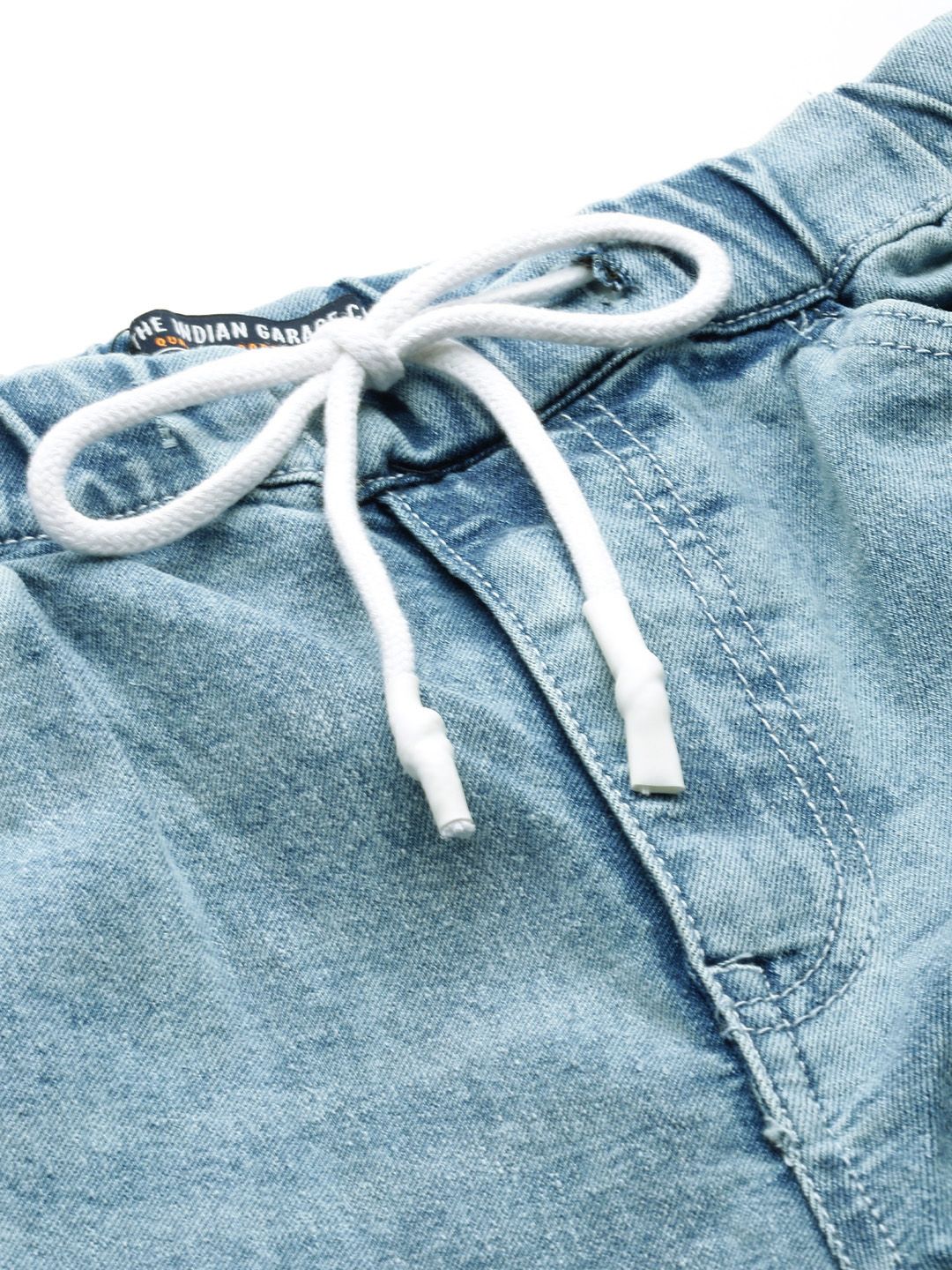 The Indian Garage Co Men Jogger Mid-Rise Heavy Fade Stretchable Jeans - Image 4