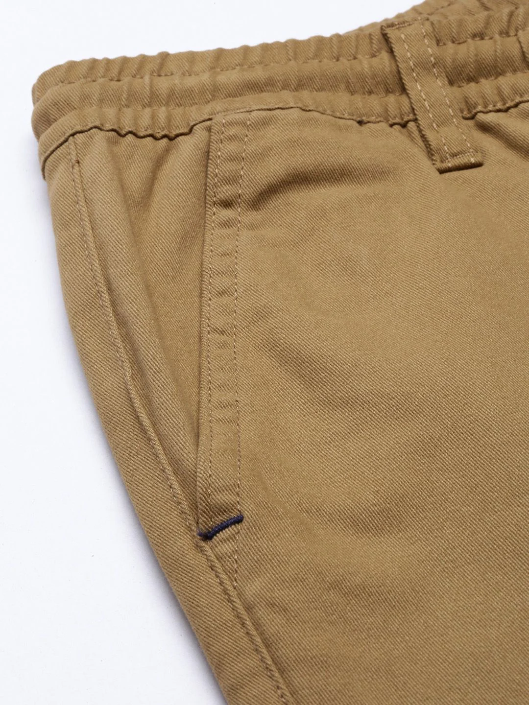 The Indian Garage Co Men Khaki Slim Fit Chinos Trousers - Image 6