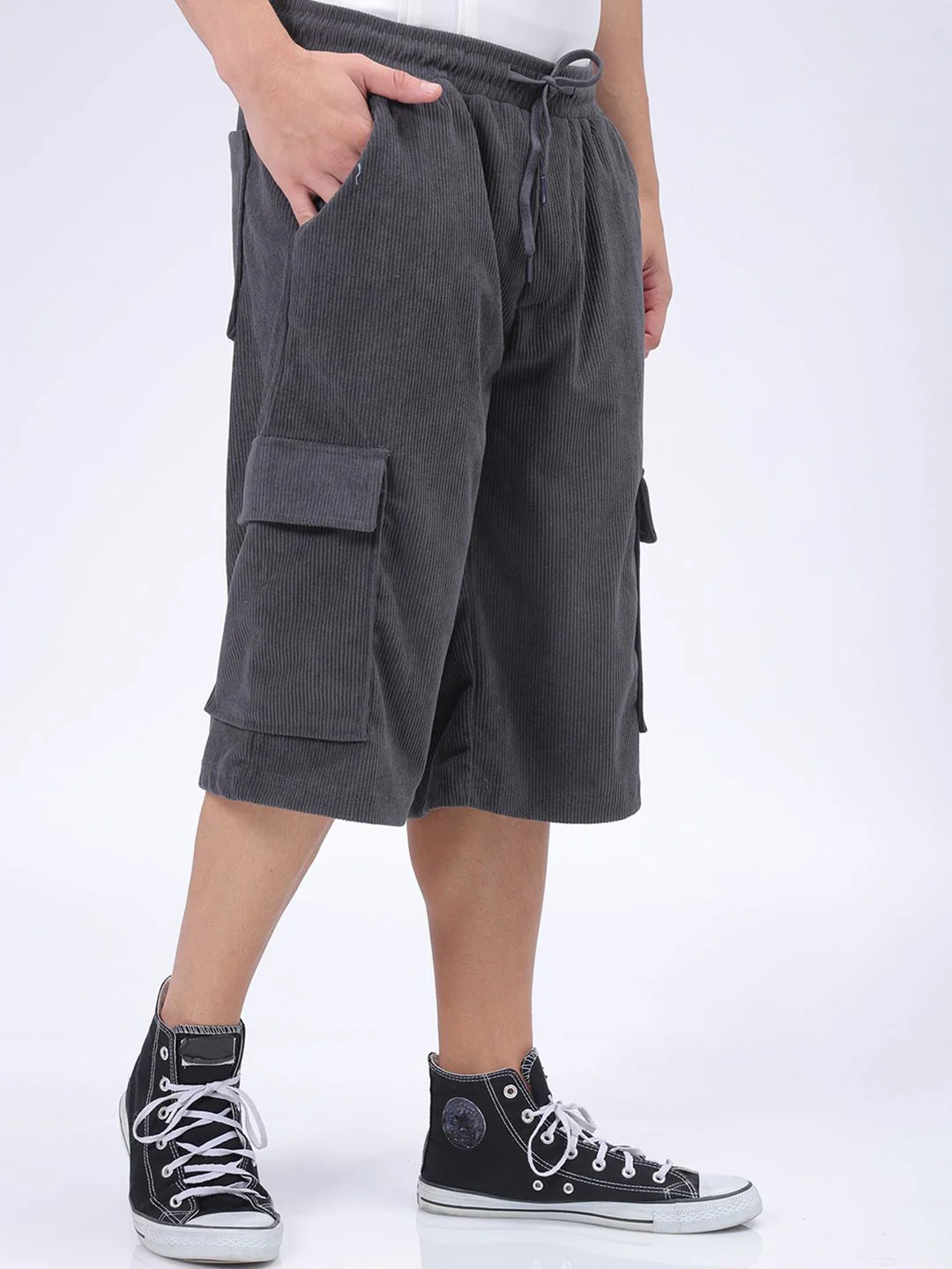 The Indian Garage Co Men Loose Fit Cargo Shorts - Image 2