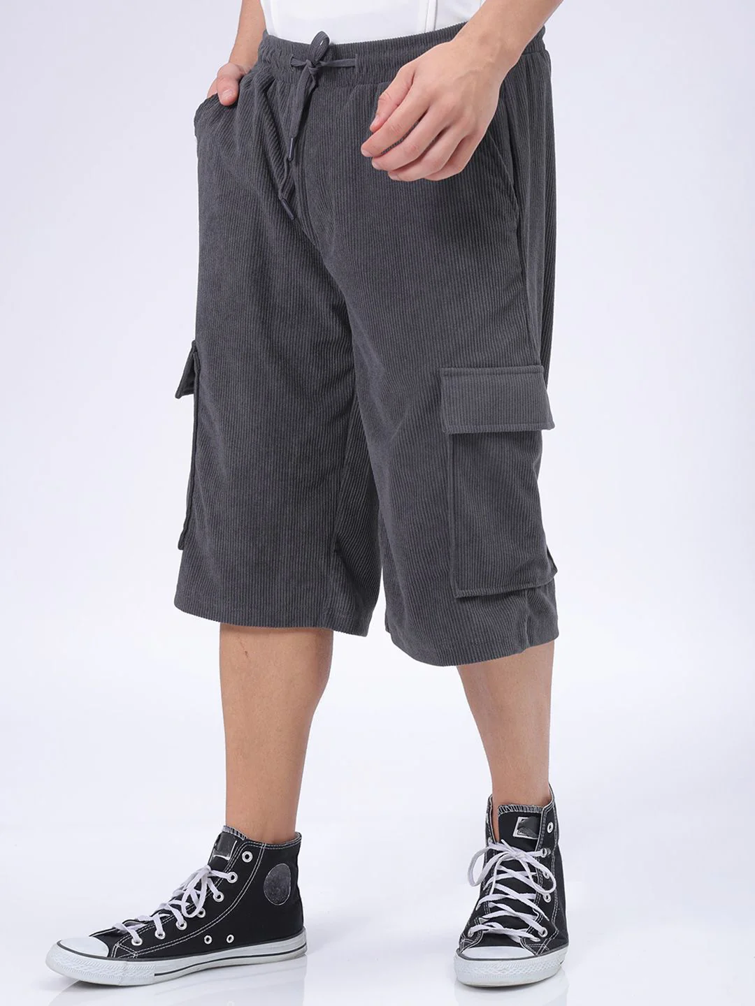 The Indian Garage Co Men Loose Fit Cargo Shorts - Image 3