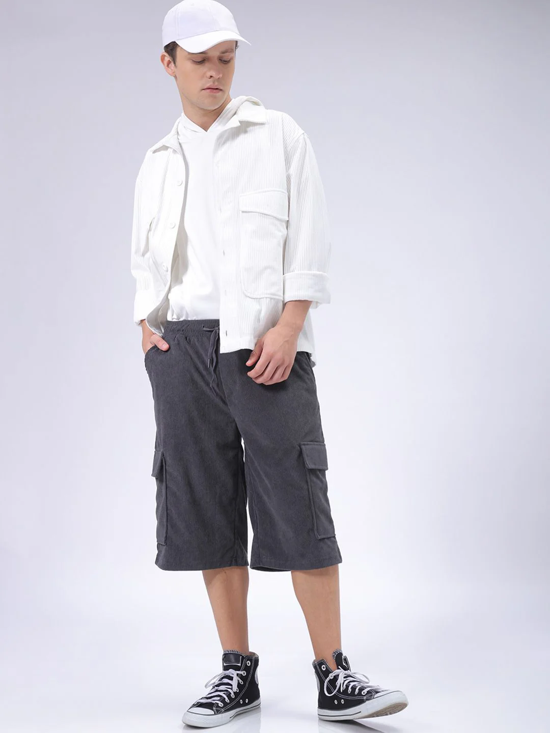 The Indian Garage Co Men Loose Fit Cargo Shorts - Image 4