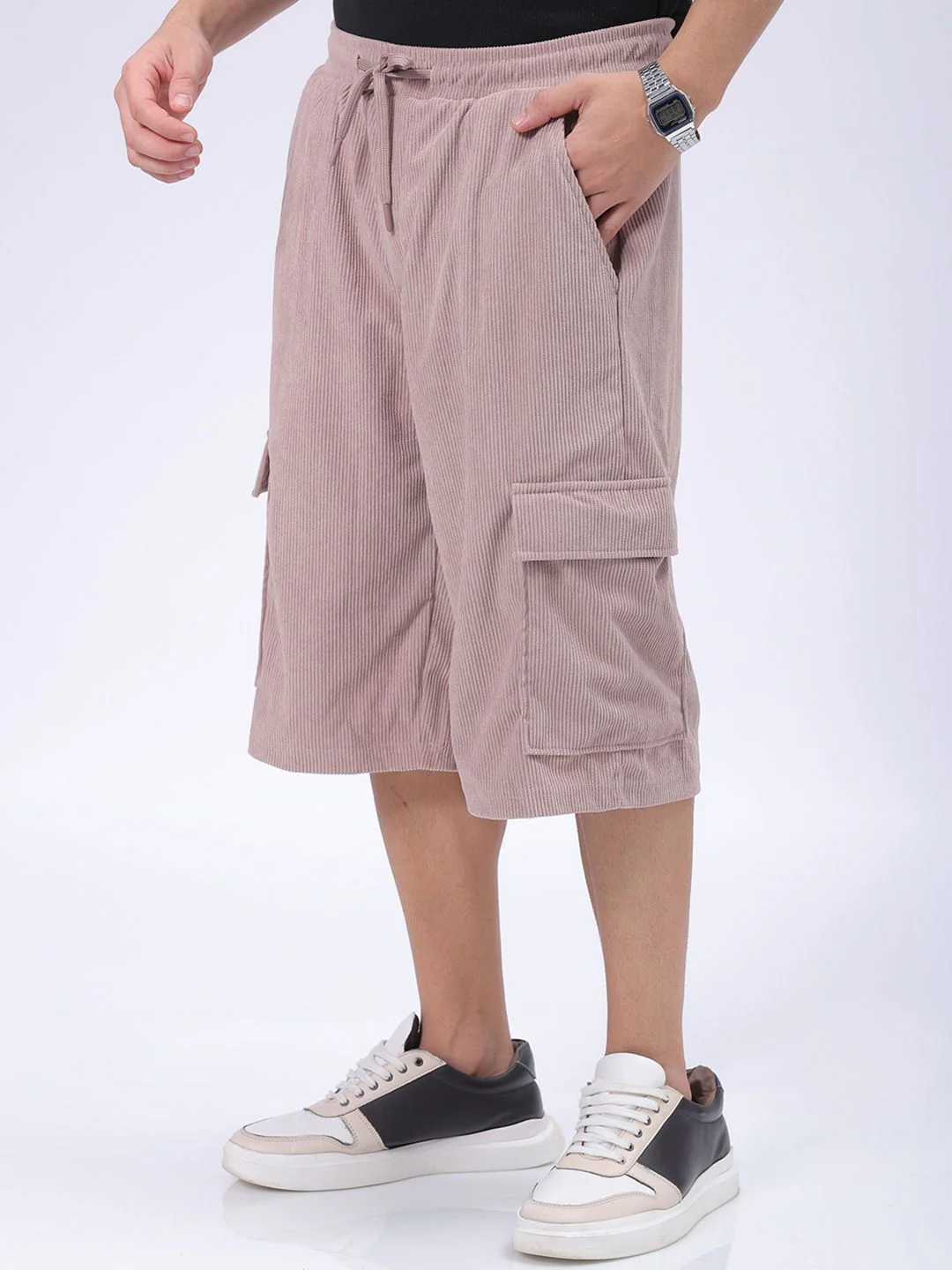 The Indian Garage Co Men Loose Fit Cargo Shorts - Image 3