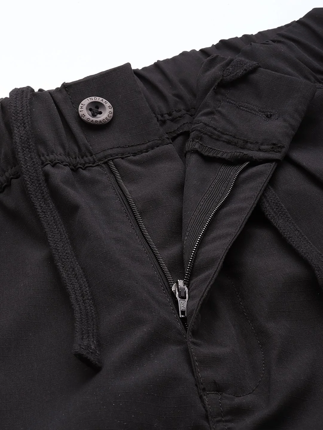 The Indian Garage Co Men Loose Fit Pleated Cargos Trousers - Image 4