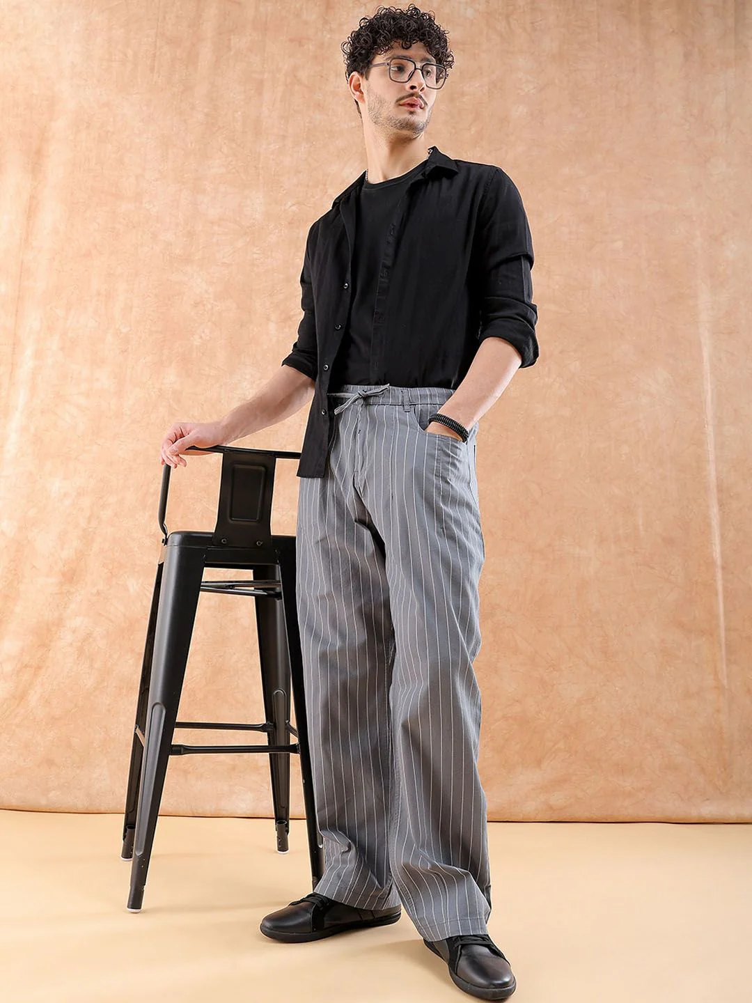 The Indian Garage Co Men Loose Fit Trousers - Image 5