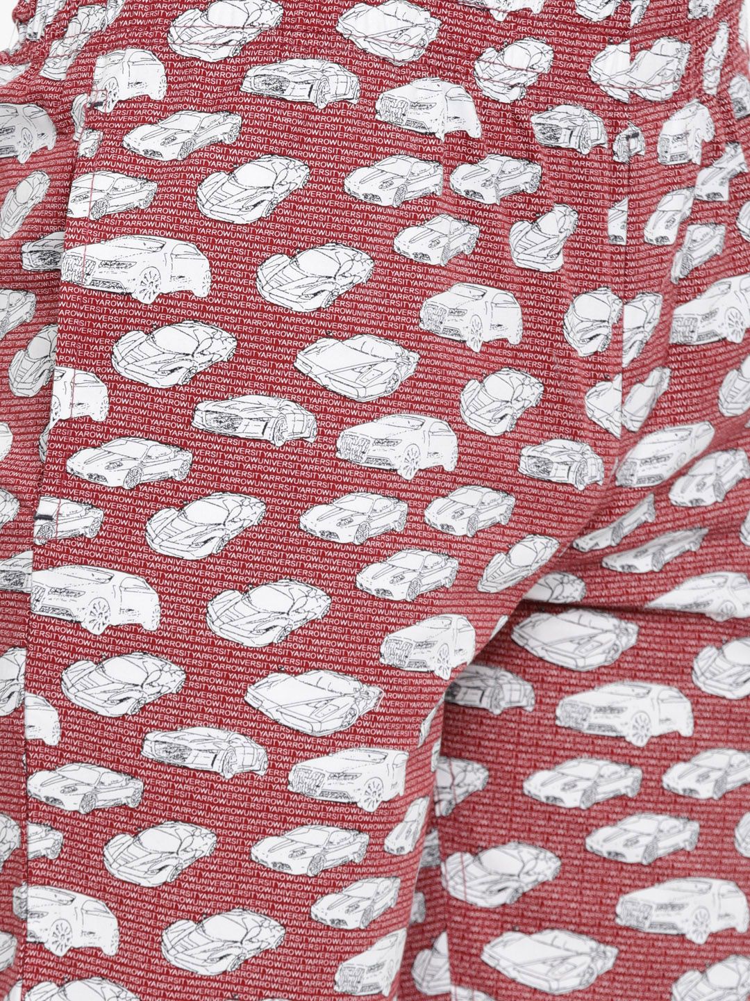 The Indian Garage Co Men Maroon & White Printed Lounge Pants SP18-LNGE03-06 - Image 6
