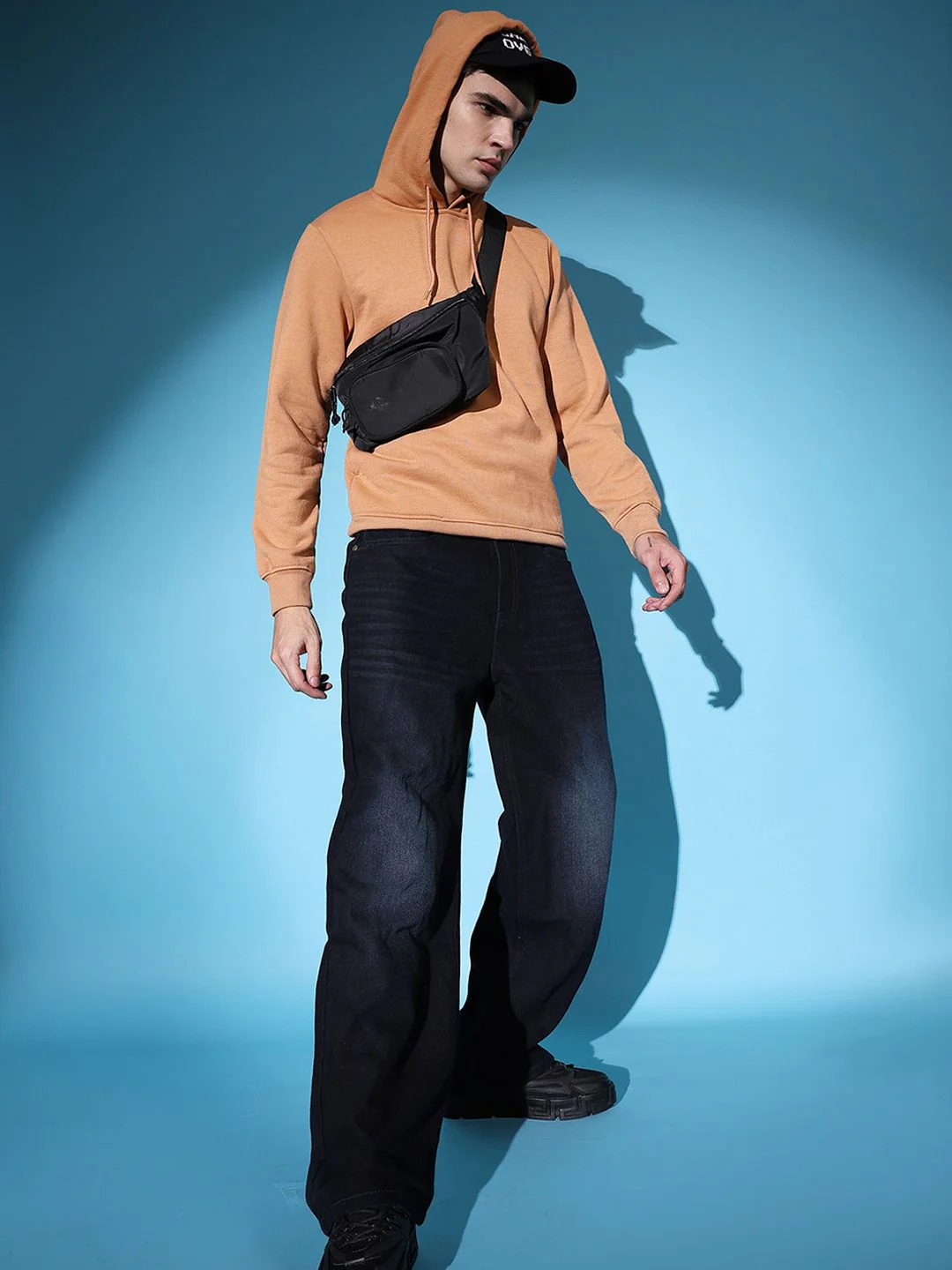 The Indian Garage Co Men Mid-Rise Loose Baggy Fit Stretchable Jeans - Image 5