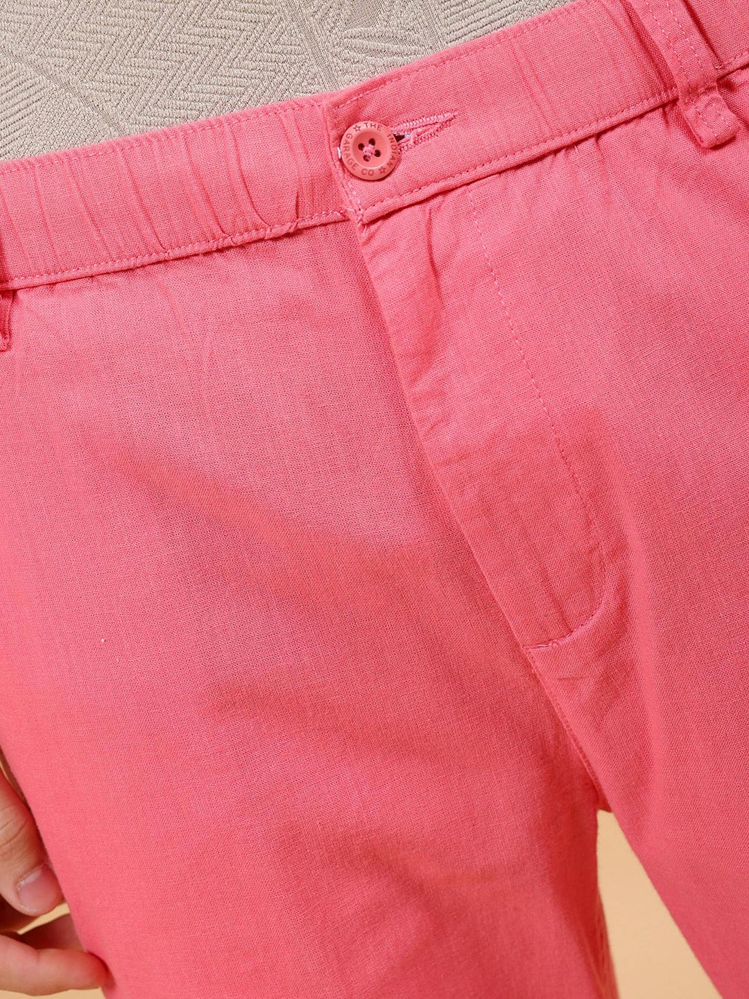 The Indian Garage Co Men Mid-Rise Loose Fit Cotton Trousers - Image 4