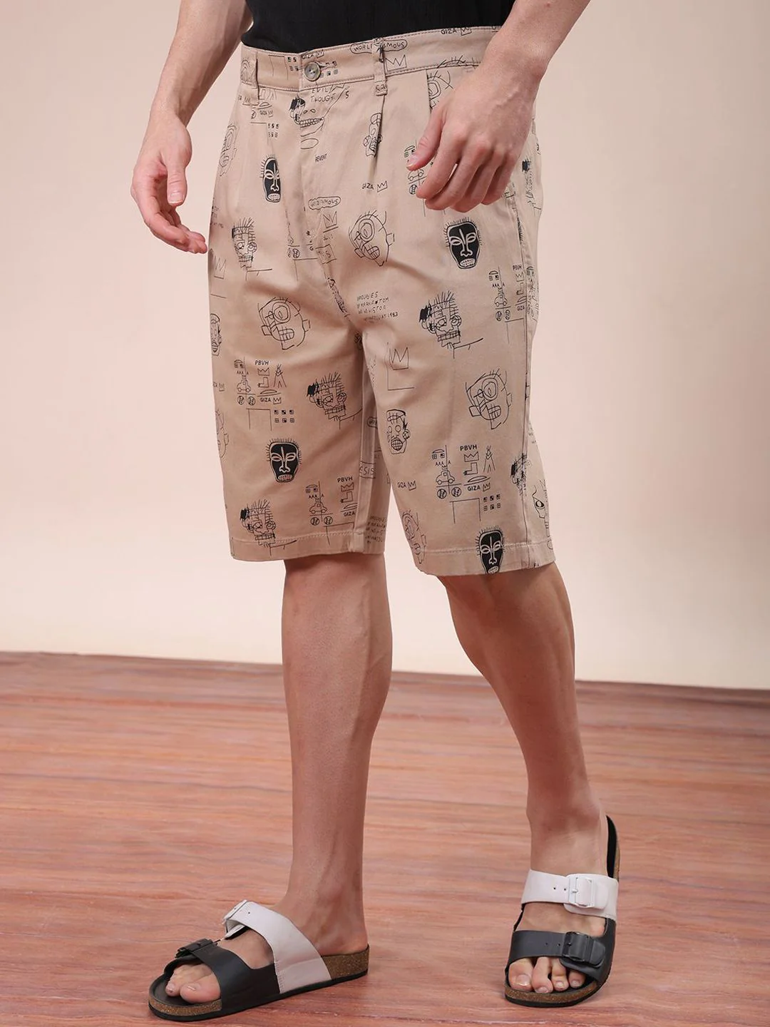 The Indian Garage Co Men Mid-Rise Printed Shorts - Image 3
