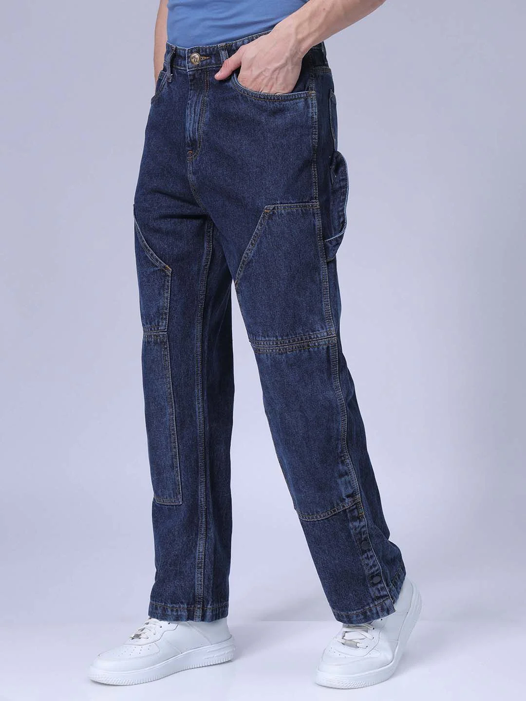 The Indian Garage Co Men Mid-Rise Relaxed Fit Jeans - Image 3