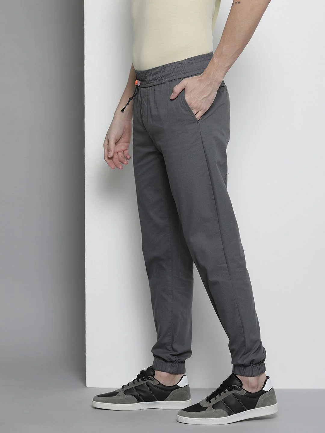 The Indian Garage Co Men Mid-Rise Slim Fit Joggers - Image 3