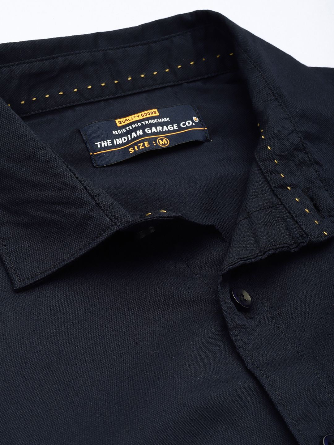 The Indian Garage Co Men Navy Blue Comfort Casual Shirt - Image 2