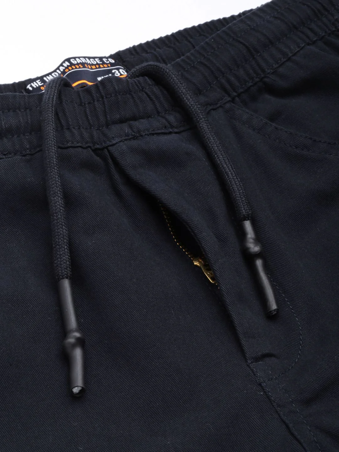 The Indian Garage Co Men Navy Blue Slim Fit Joggers Trousers - Image 4