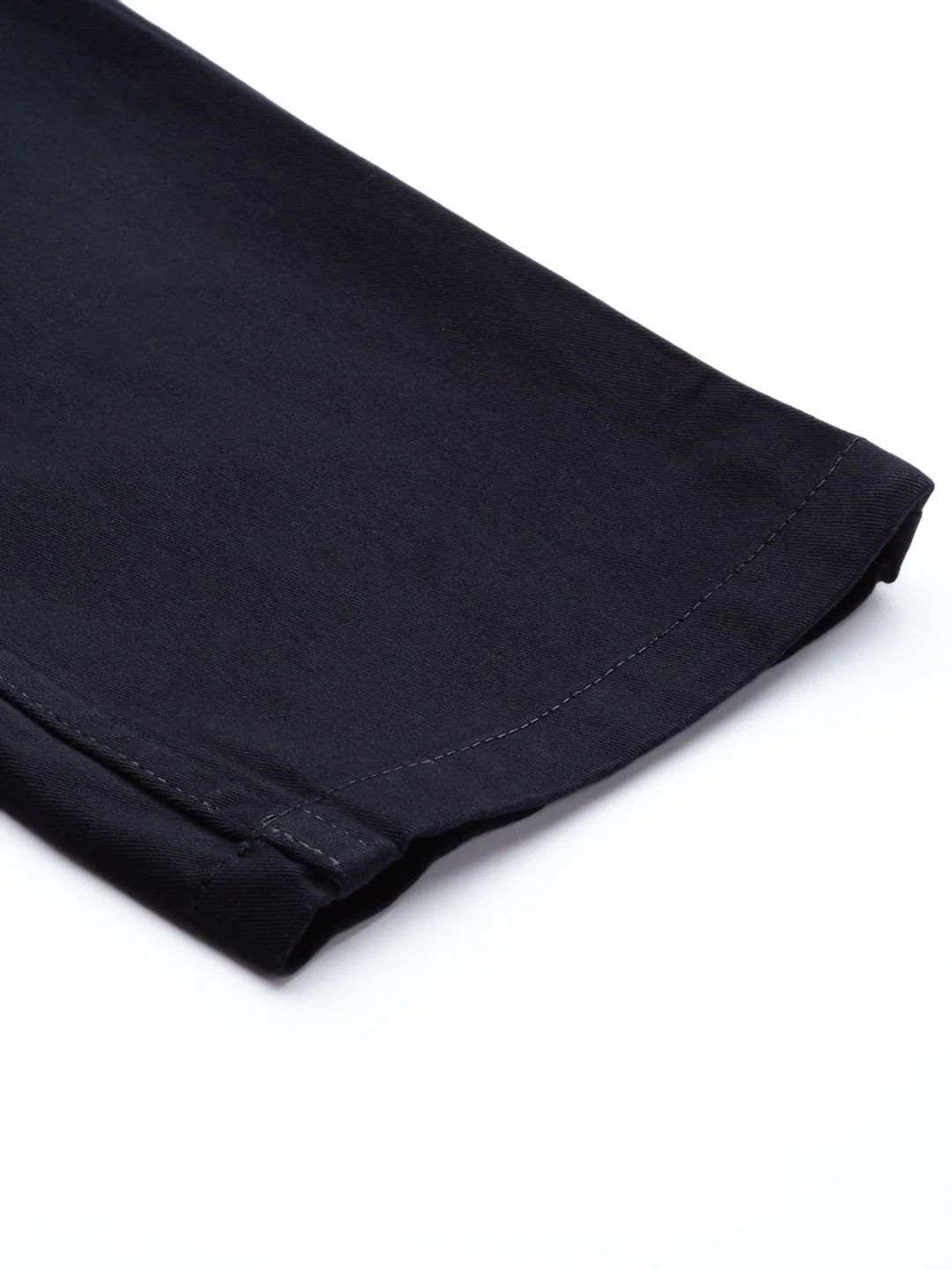 The Indian Garage Co Men Navy Blue Slim Fit Solid Chinos - Image 7