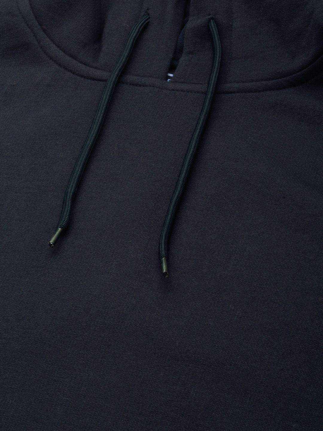 The Indian Garage Co Men Navy Blue Solid Hooded Sweatshirt - Image 2