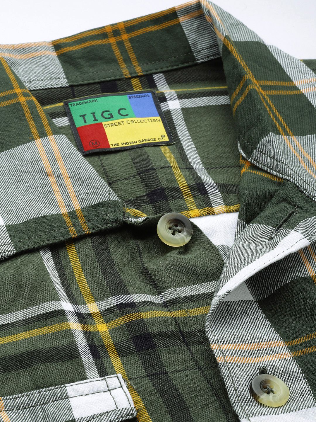 The Indian Garage Co Men Opaque Checked Casual Shirt - Image 2