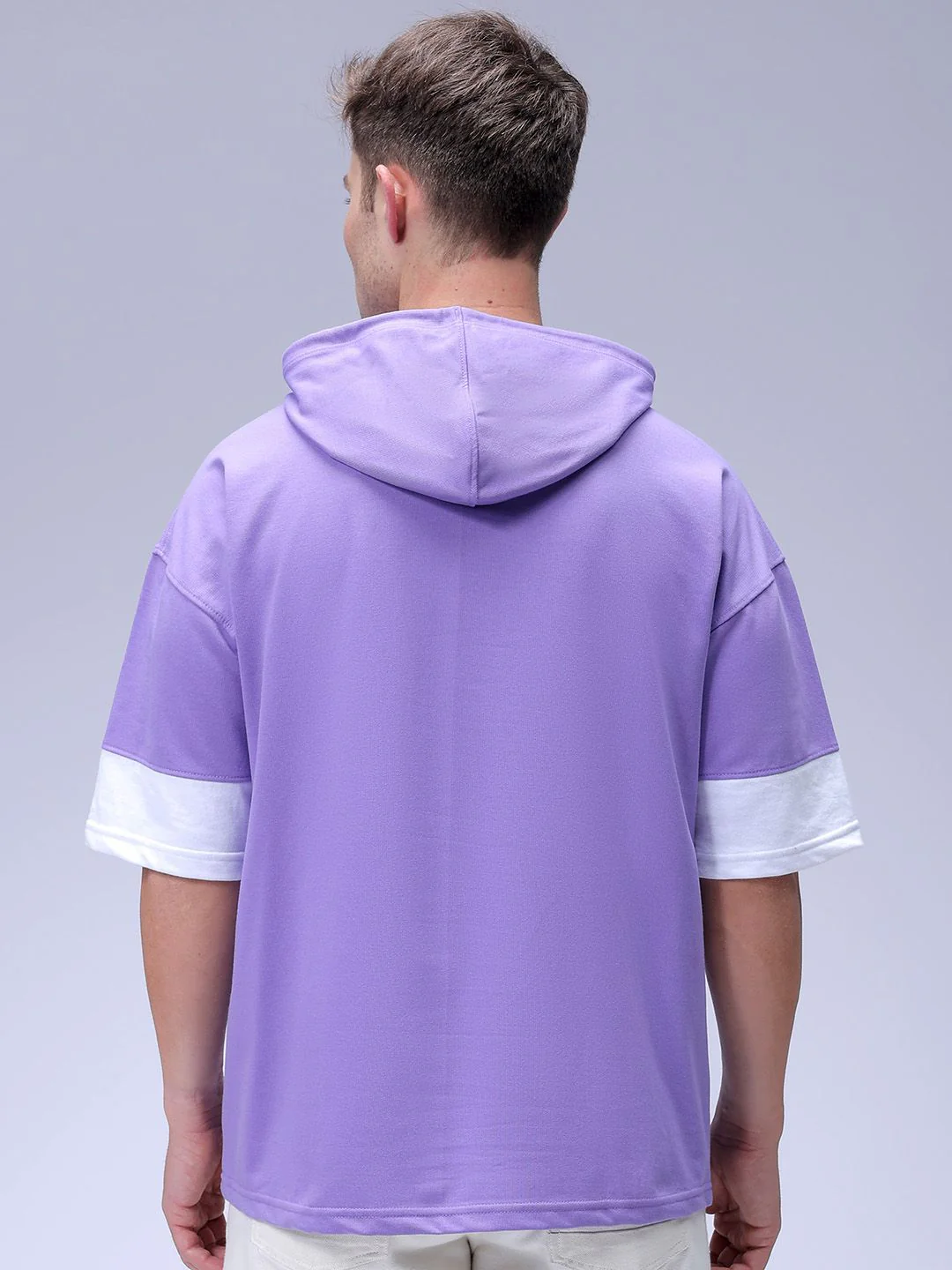 The Indian Garage Co Men Oversized Batman Printed Overhead Hooded Sweatshirt - Image 4