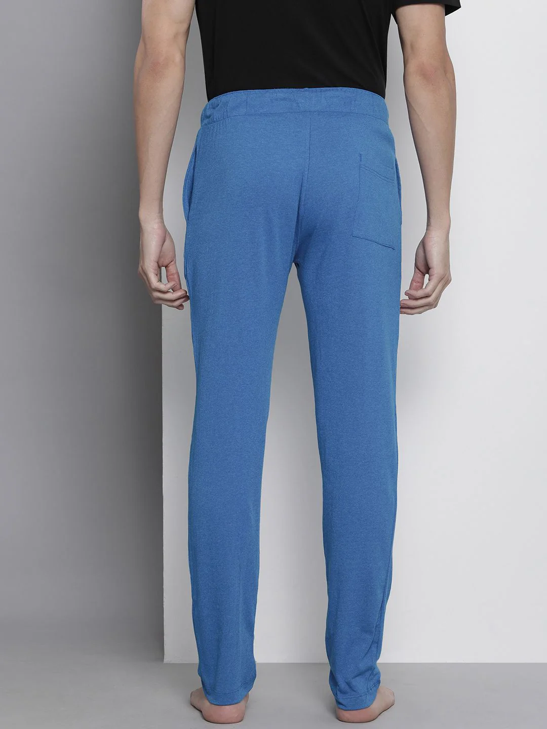 The Indian Garage Co Men Pack of 2 Blue and Maroon Printed Lounge Pants - Image 5