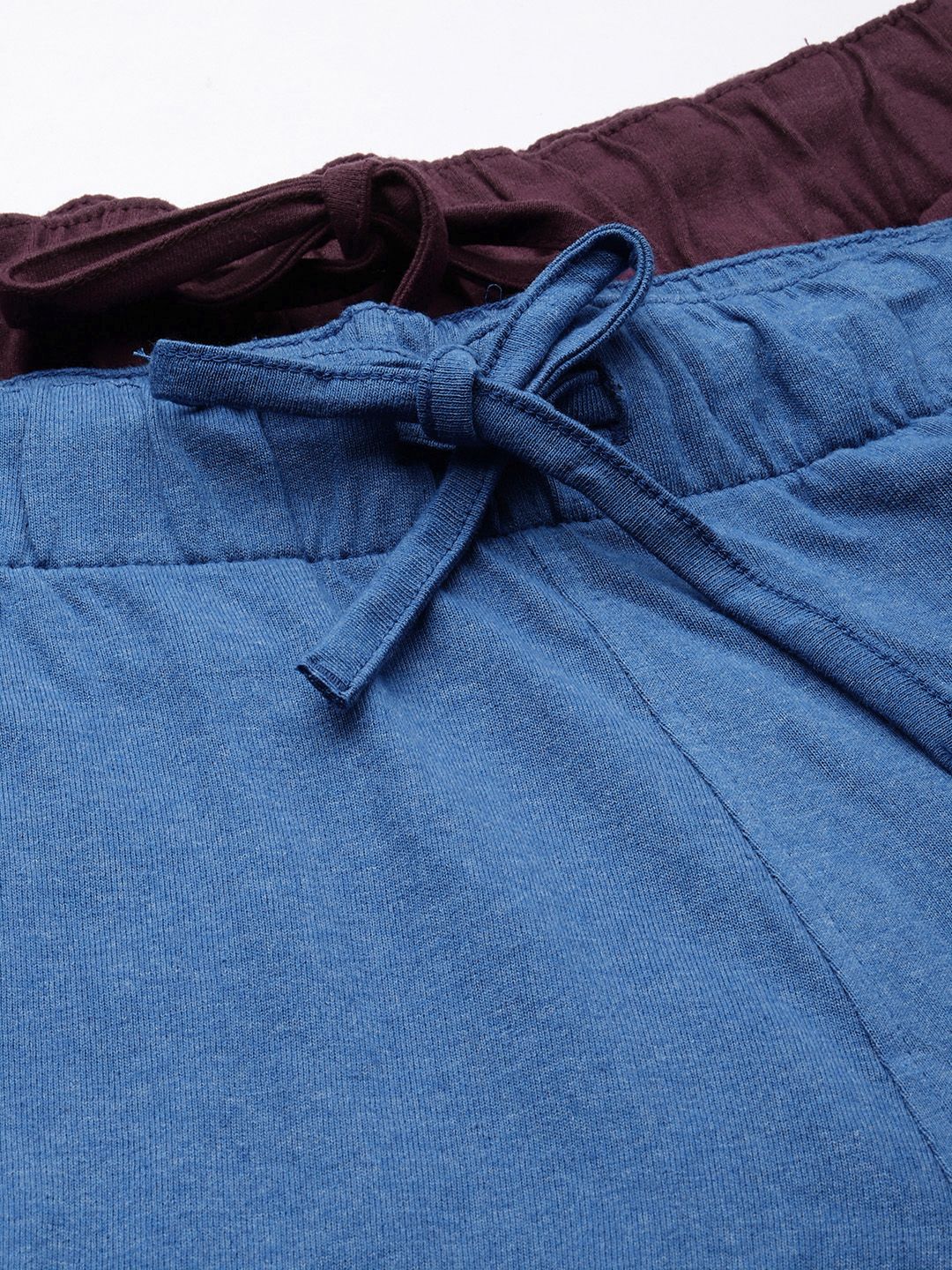 The Indian Garage Co Men Pack of 2 Blue and Maroon Printed Lounge Pants - Image 6