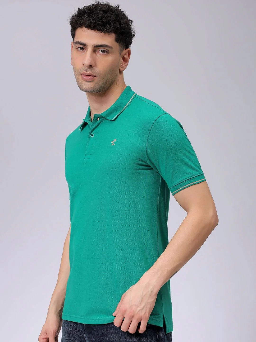 The Indian Garage Co Men Polo Collar T-shirt