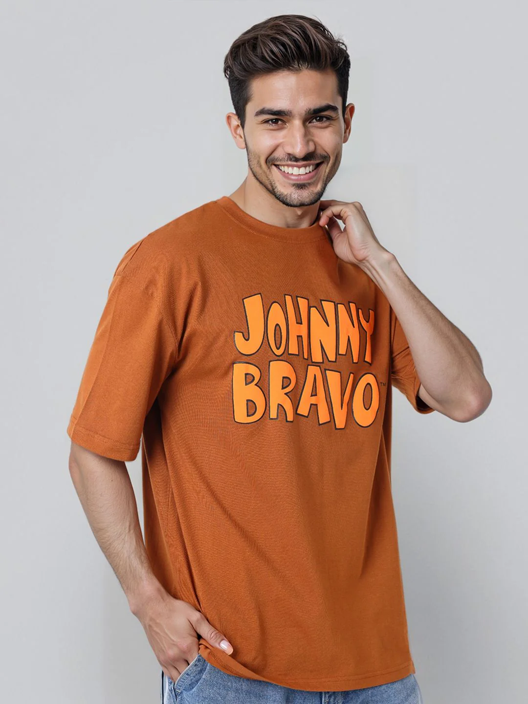 The Indian Garage Co Men Printed Applique Boxy T-shirt - Image 3