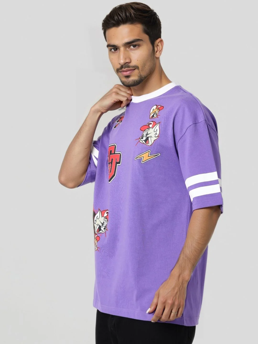 The Indian Garage Co Men Printed Applique T-shirt - Image 4