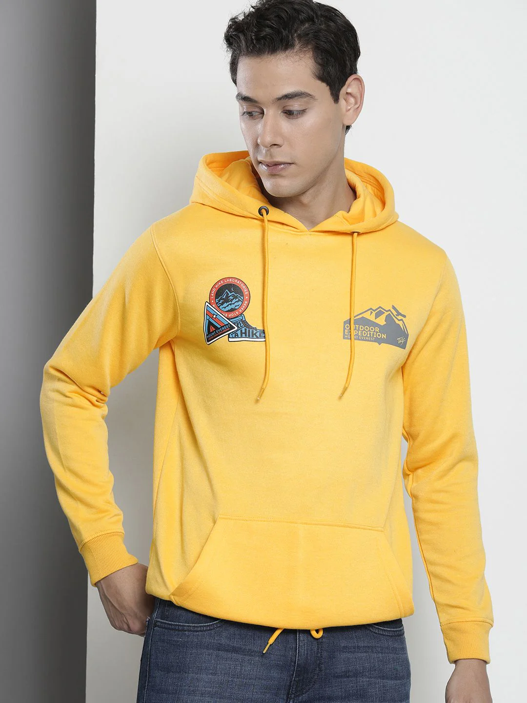 The Indian Garage Co Men Printed Hooded Sweatshirt - Image 3