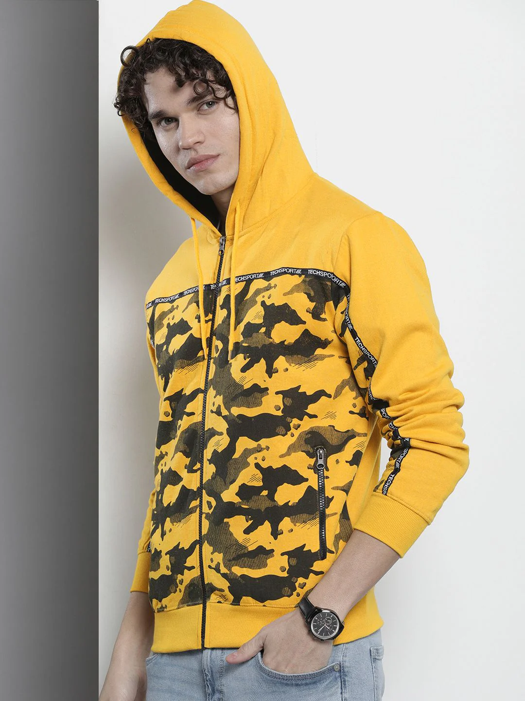 The Indian Garage Co Men Printed Hooded Sweatshirt - Image 5