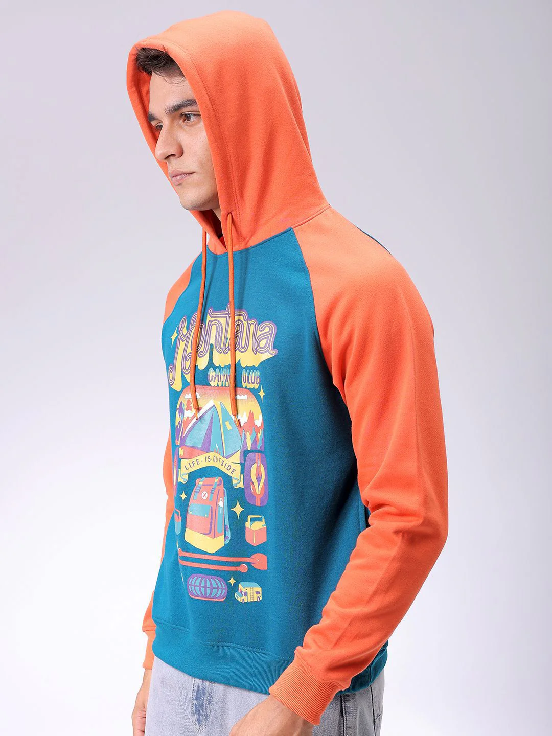 The Indian Garage Co Men Printed Hooded Sweatshirt - Image 5